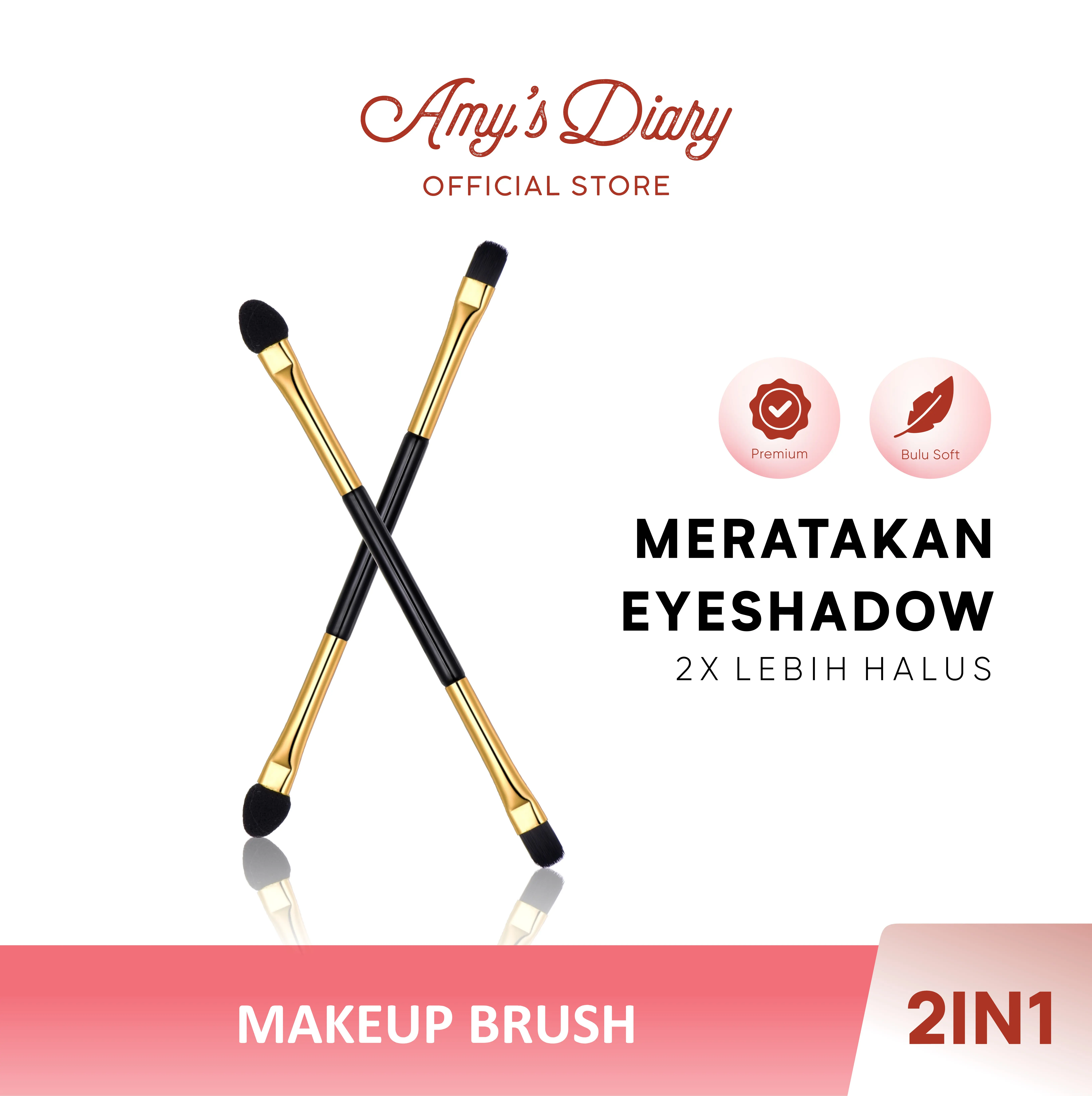 Brush Makeup 2 Sisi Kuas Eyeshadow Blending Multifunctional