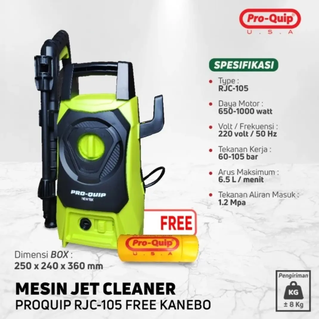 PROQUIP JETCLEANER 650W 70-105Bar RJC105