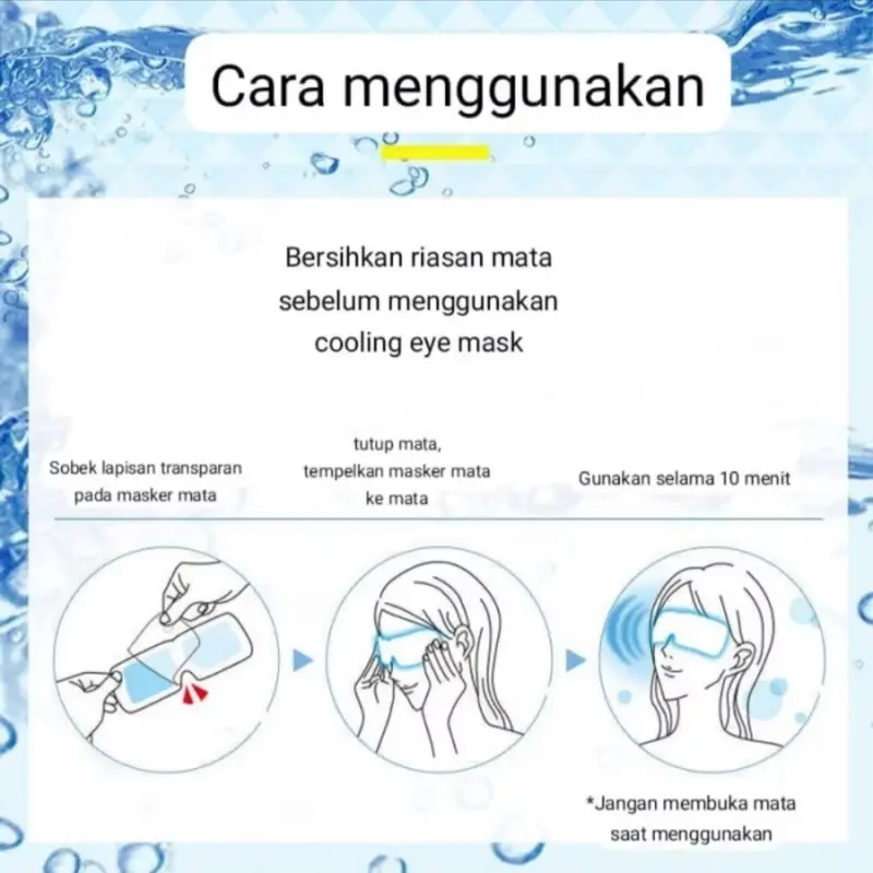 KOBAYASHI SUPER COOLING EYE MASK COLD Isi 5 pcs Original 3