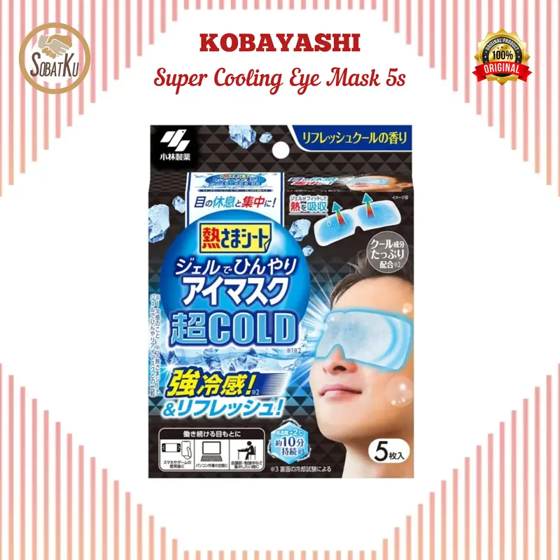 KOBAYASHI SUPER COOLING EYE MASK COLD Isi 5 pcs Original 0