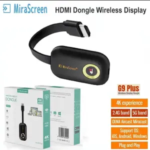 anycast wireless HDMI dongle 5G +2.4G mirascreen G9 plus 4k dual band