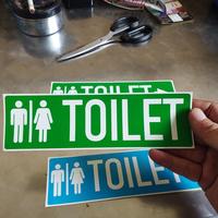 Gambar Sticker Toilet Hijau 20 x 6cm - Vinyl - Tanpa arah dari Toko28Surabaya Kota Surabaya 2 Tokopedia