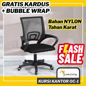 Kursi Kantor LuxeLiving Kursi Putar Jaring Premium