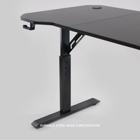 Gambar MEJA GAMING REXUS FORT RXD-121 / RXD-141 BLACK / RXD 121 / RXD 141 GAMING DESK With Manual Adjustable Height dari Techno Computer Bali Kota Denpasar 5 Tokopedia