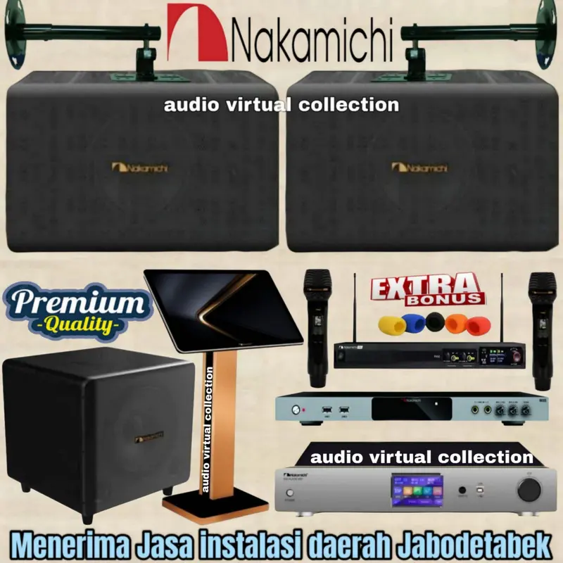 Paket Karaoke Nakamichi Full Set ( Platinum II ) Original 0