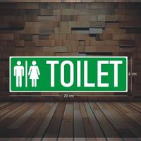 Gambar Sticker Toilet Hijau 20 x 6cm - Vinyl - Tanpa arah dari Toko28Surabaya Kota Surabaya 1 Tokopedia