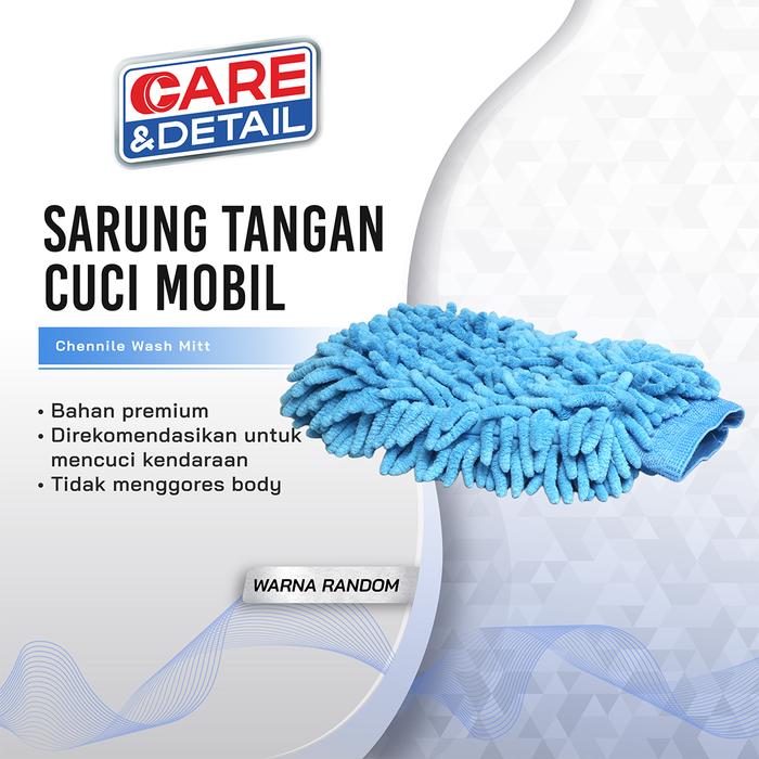 Gambar Chennile Wash Mitt | Dual Side Sarung Tangan Cuci Mobil Noodle Cendol dari CARE & DETAIL Kota Tangerang Tokopedia