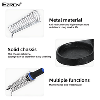Gambar Ezren EZ-0229 Stand Solder Bulat Besi Silver Dudukan High Kualitas dari House Sparepart Kab. Tangerang 3 Tokopedia