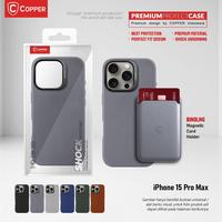 Gambar COPPER Slim Case + Magnetic Card Wallet - Kompatibel Untuk iPhone 15 Pro Max - BLACK, Case Only dari Copper Samarinda Official Kota Samarinda 4 Tokopedia