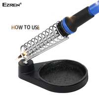 Gambar Ezren EZ-0229 Stand Solder Bulat Besi Silver Dudukan High Kualitas dari House Sparepart Kab. Tangerang 2 Tokopedia