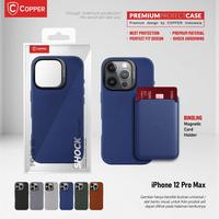 Gambar COPPER Slim Case + Magnetic Card Wallet - Kompatibel Untuk iPhone 12 Pro Max - Black, Case Only dari Copper Samarinda Official Kota Samarinda 3 Tokopedia