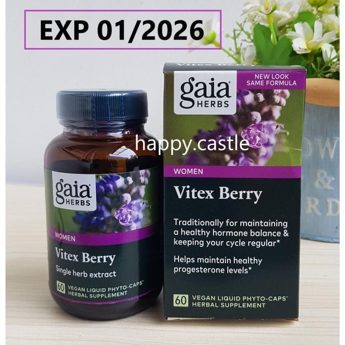 READY STOCK READY GAIA HERBS Vitex Berry - obat pelancar menstruasi PMS hormon