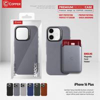 Gambar COPPER Slim Case + Magnetic Card Wallet - Kompatibel untuk iPhone 16 Plus - BLACK, Case Only dari Copper Samarinda Official Kota Samarinda 5 Tokopedia