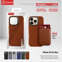 Gambar COPPER Slim Case + Magnetic Card Wallet - Kompatibel untuk iPhone 13 Pro Max - Black, Case Only dari Copper Samarinda Official Kota Samarinda 5 Tokopedia
