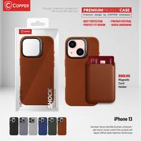 Gambar COPPER Slim Case + Magnetic Card Wallet - Kompatibel untuk iPhone 13 - Black, Case Only dari Copper Samarinda Official Kota Samarinda 5 Tokopedia