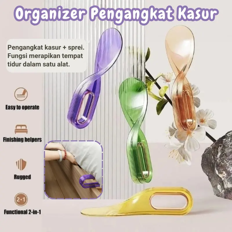Ergonomis Alat Pengangkat Kasur Transparan Alat Pembantu Ganti Sprei Kasur Matras Lifter Elevation