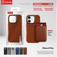 Gambar COPPER Slim Case + Magnetic Card Wallet - Kompatibel untuk iPhone 16 Plus - BLACK, Case Only dari Copper Samarinda Official Kota Samarinda 4 Tokopedia