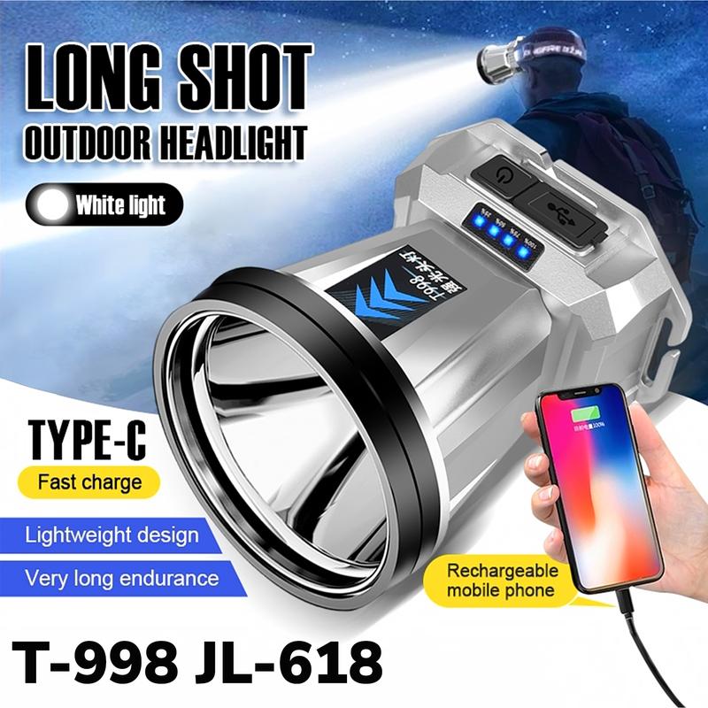 T-998 Senter Kepala Headlamp Lampu Sensor Gerak Super Terang 300 500W Outdoor Camping Berburu Hiking USB Rechargeable Waterproof 1
