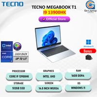 Gambar TECNO MEGABOOK T1 14 Core I9 13900HK Ram 16GB 512GB 14.0" WUXGA 100SRGB - NON ANTIGORES dari GO LAPTOP JAKARTA Kota Administrasi Jakarta Pusat 1 Tokopedia