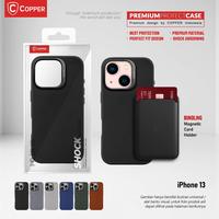 Gambar COPPER Slim Case + Magnetic Card Wallet - Kompatibel untuk iPhone 13 - Black, Case Only dari Copper Samarinda Official Kota Samarinda 1 Tokopedia