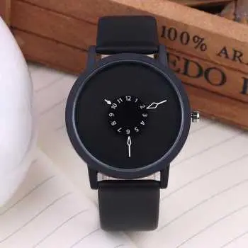jam tangan kulit pria wanita analog original couple murah 4