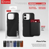 Gambar COPPER Slim Case + Magnetic Card Wallet - Kompatibel untuk iPhone 16 Plus - BLACK, Case Only dari Copper Samarinda Official Kota Samarinda 3 Tokopedia