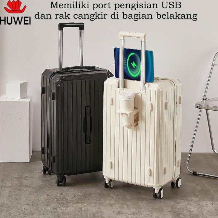 Jual [ ] 【HUWEI】A198 KOPER ZIPPER KAPASITAS BESAR 18/20/24/28 INCH ...