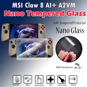 Antigores MSI Claw 8 AI+ A2VM 8" 8.0 Inch NANO TEMPERED GLASS ANTI GORES SCREEN PROTECTOR ANTIGORES NANO GLASS
