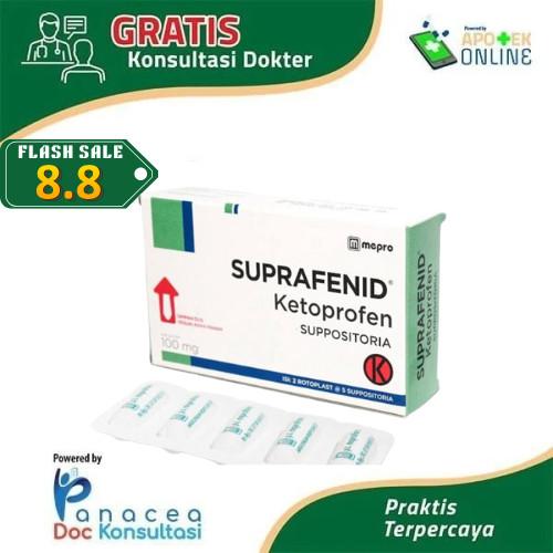 SUPRAFENID 100 MG  5 SUPPOSITORIA ROTOPLAST