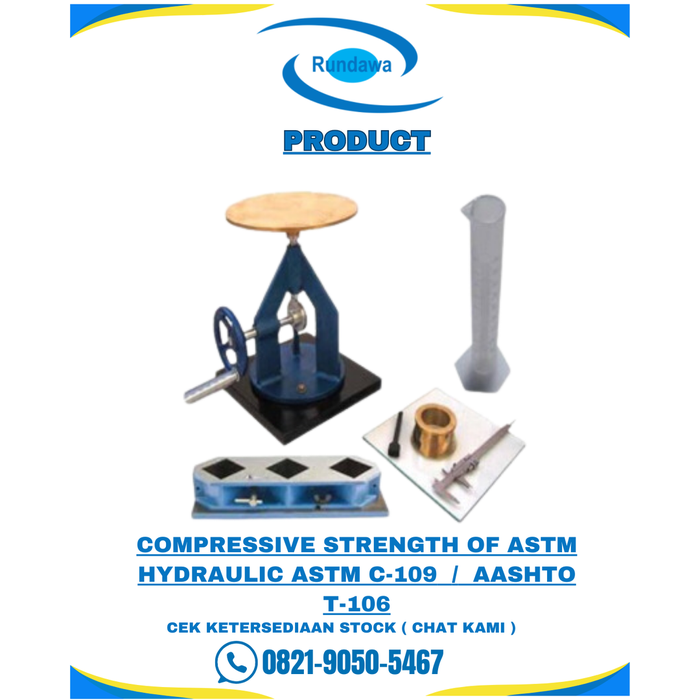 Jual COMPRESSIVE STRENGTH OF HYDRAULIC CEMENT MORTAR ASTM C-109 ...