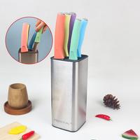 Gambar PRESTON Colorful Knife + Holder Pisau Dapur Premium Stainless Steel Anti Karat - MN - PISAU ROTI dari manolistore Kota Surabaya 1 Tokopedia