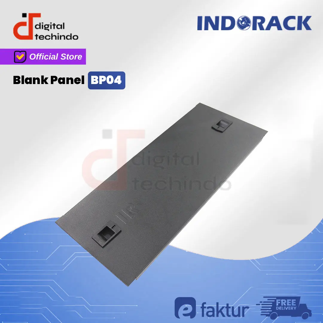 INDORACK Accesories Blank Panel 4U Penutup Celah Rak Server BP04