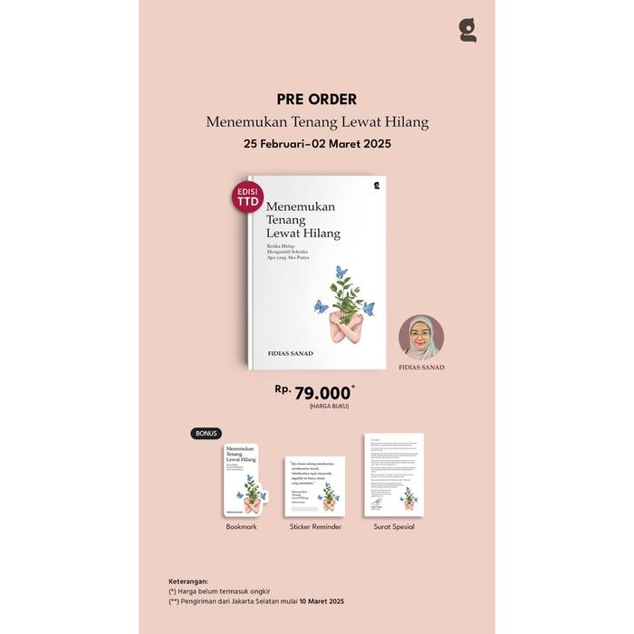 Gambar Buku Pengembangan Diri - Menemukan Tenang Lewat Hilang - Fidias Sanad - Gradien Mediatama - Bumifiksi dari Bumi Fiksi Makassar Kota Makassar Tokopedia