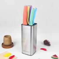 Gambar PRESTON Colorful Knife + Holder Pisau Dapur Premium Stainless Steel Anti Karat - MN - PISAU ROTI dari manolistore Kota Surabaya 2 Tokopedia