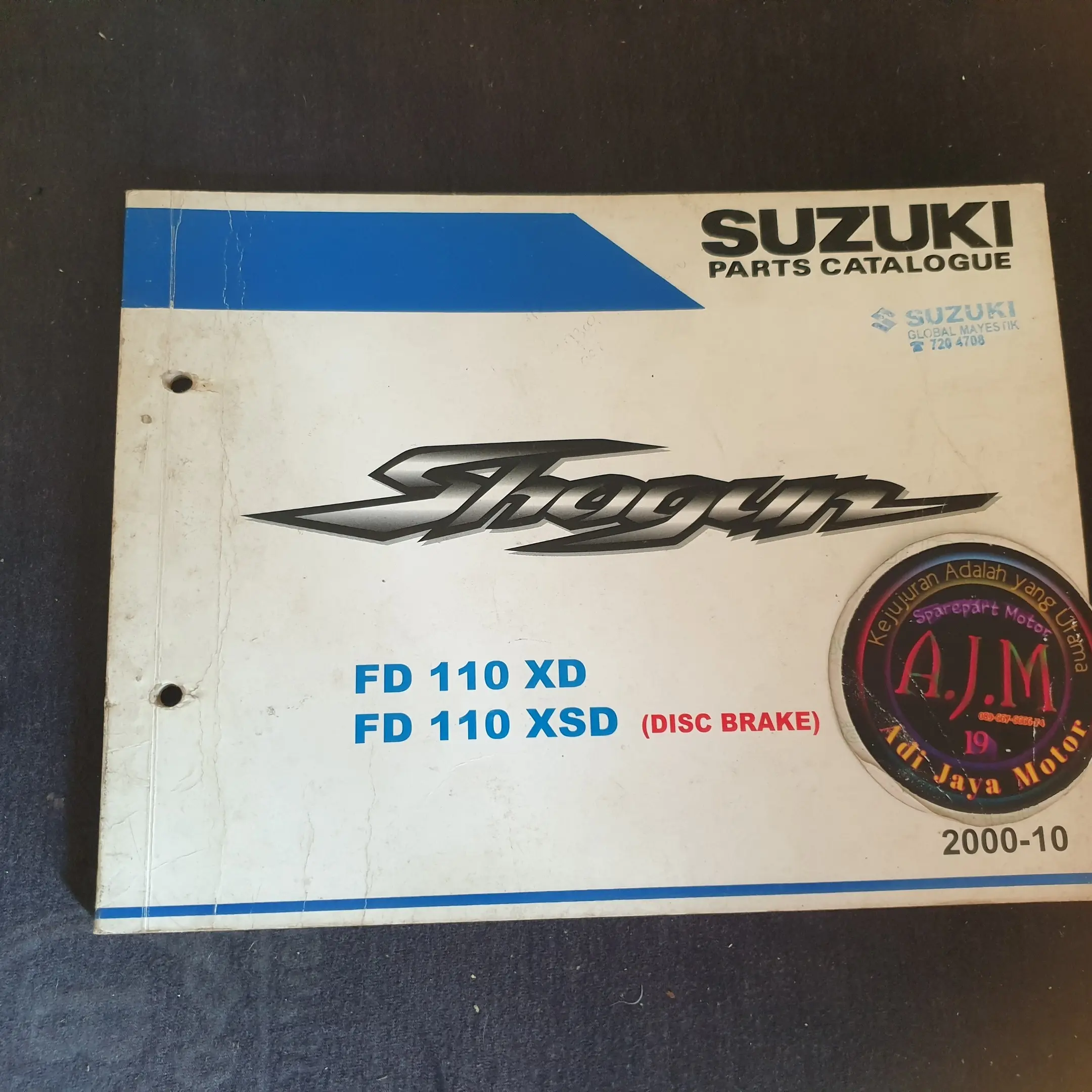 Buku Part Katalog Catalog Copian Shogun 110 R Ariel 2000