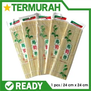 Tikar Bambu Alas Gulung Penggulung Sushi Roller Mat Roll Cetak Bamboo