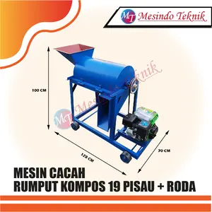 Mesin pencacah Rumput Kompos Organik Kapsitas 500 kg
