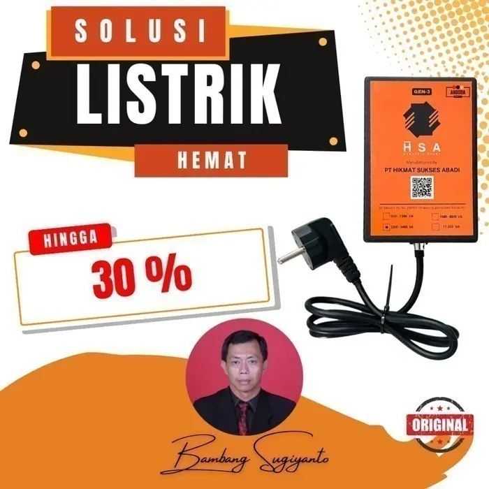 Andoda HSA Electric Saver, alat penghemat listrik berkualitas untuk jaringan 3 phase oleh PT Hikmat Sukses Abadi