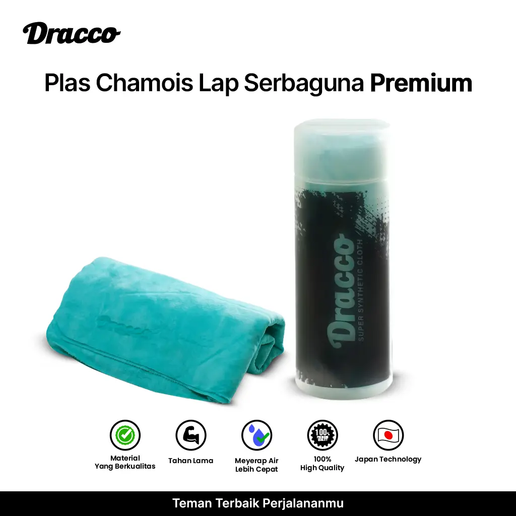 Dracco lap chamois tebal awet daya serap tinggi free selongsong simpan-turkish