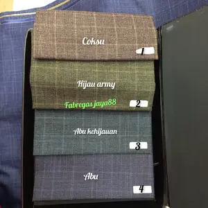kain wool super 270's fine classicque premium made in italy bahan office wear