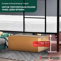 Gambar GUHDO SPRINGBED X SHUMO Ranjang Besi Bunk Bed Tingkat 90/90 Spring Bed Guhdo Full Set - 90/90, HANYA RANJANG dari Citra furniture Kota Administrasi Jakarta Pusat 4 Tokopedia