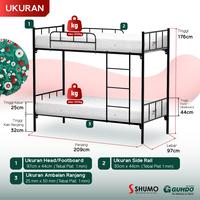 Gambar GUHDO SPRINGBED X SHUMO Ranjang Besi Bunk Bed Tingkat 90/90 Spring Bed Guhdo Full Set - 90/90, HANYA RANJANG dari Citra furniture Kota Administrasi Jakarta Pusat 2 Tokopedia