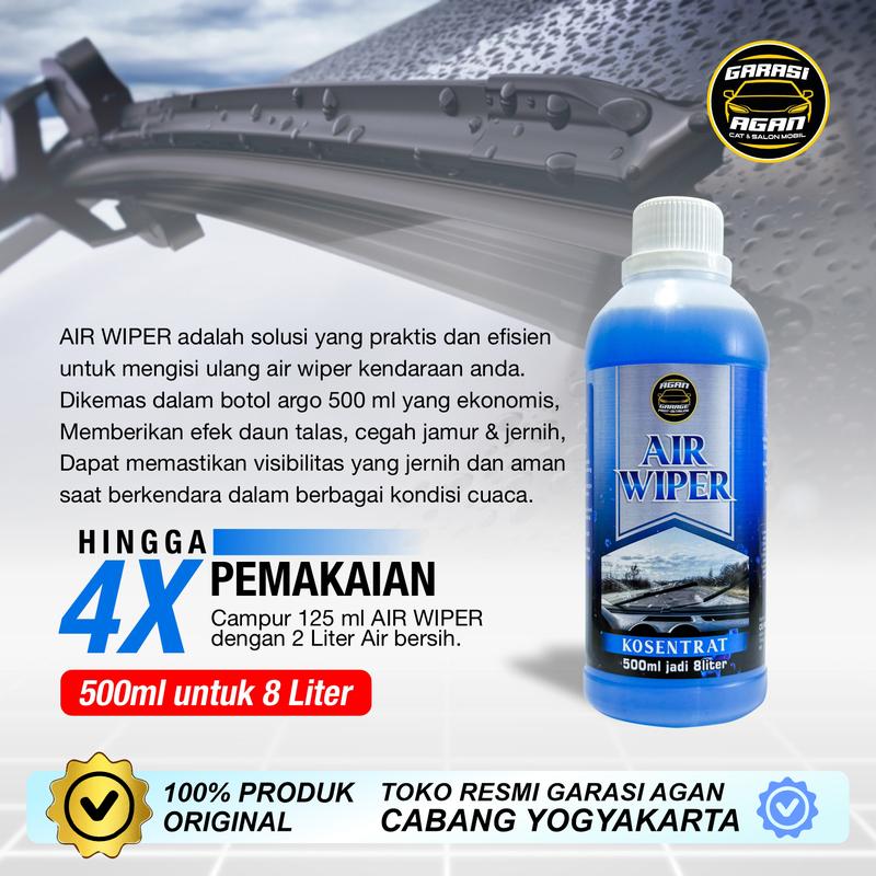 Garasi Agan Cairan Wiper Fluid 500 ml Air Wiper Konsentrat Pembersih Kaca Mobil 500 ml jadi 8 Liter 2