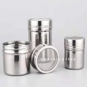 Coffee Powder Sprinkler / Penabur Bubuk Stainless / Wadah Bubuk Coklat