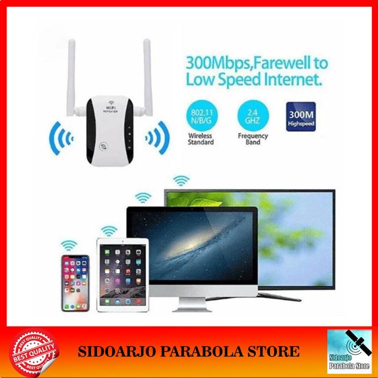 Wifi Range Extender Router Repeater Amplifier Signal 300Mbps External 2 Antena Perluas Sinyal Wireless 2.4Ghz Access Point Nirkabel 6