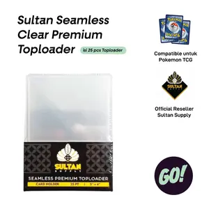 Sultan Seamless Clear Premium Toploader | Top Loader - isi 25 pcs
