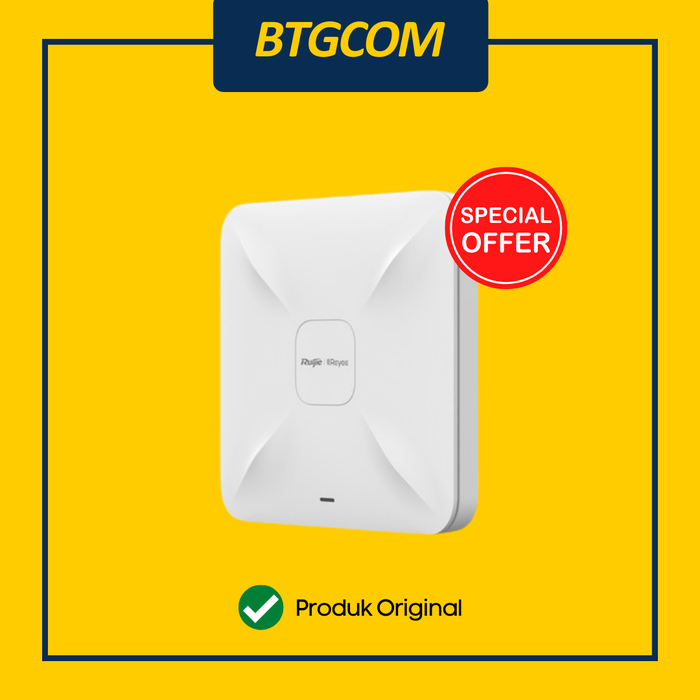 Gambar RUIJIE REYEE RG-RAP2200(F) AC1300 DUAL BAND WI-FI 5 1267 MBPS CEILING MOUNT ACCESS POINT dari btgcom Kota Denpasar Tokopedia