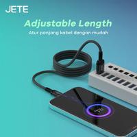 Gambar JETE Kabel Data CX18 100W Magnetic Type C to Type C Self Winding Fast Charging   Cable Charger   - Garansi Resmi 2 Tahun dari Doran Gadget Official Kota Administrasi Jakarta Pusat 2 Tokopedia