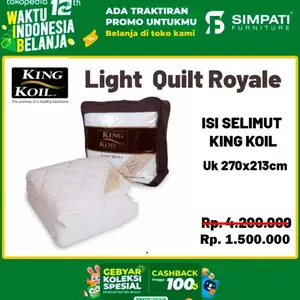 King Koil Light Quilt Royale - Isi Selimut King Koil