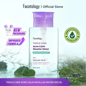 [NEW PACKAGE & IMPROVE FORMULA] Facetology Triple Care Acne Calm Micellar Water 300ML